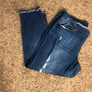 Plus size blue jeans